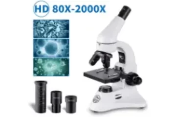 BEBANG Microscopio Óptico Profesional 80X a 2000X